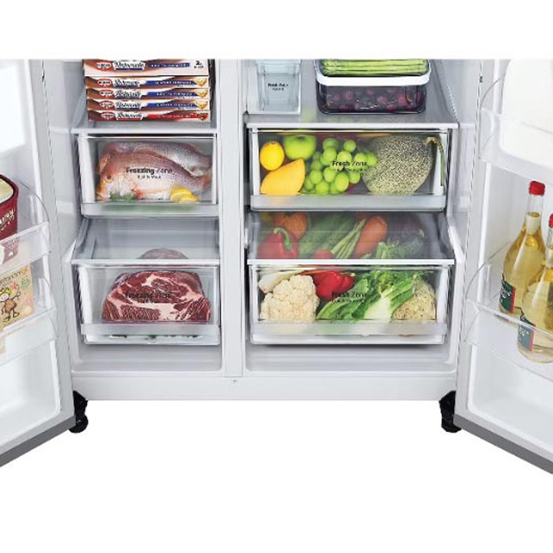 یخچال فریزر ساید بای ساید 30 فوت ال جی مدل J267